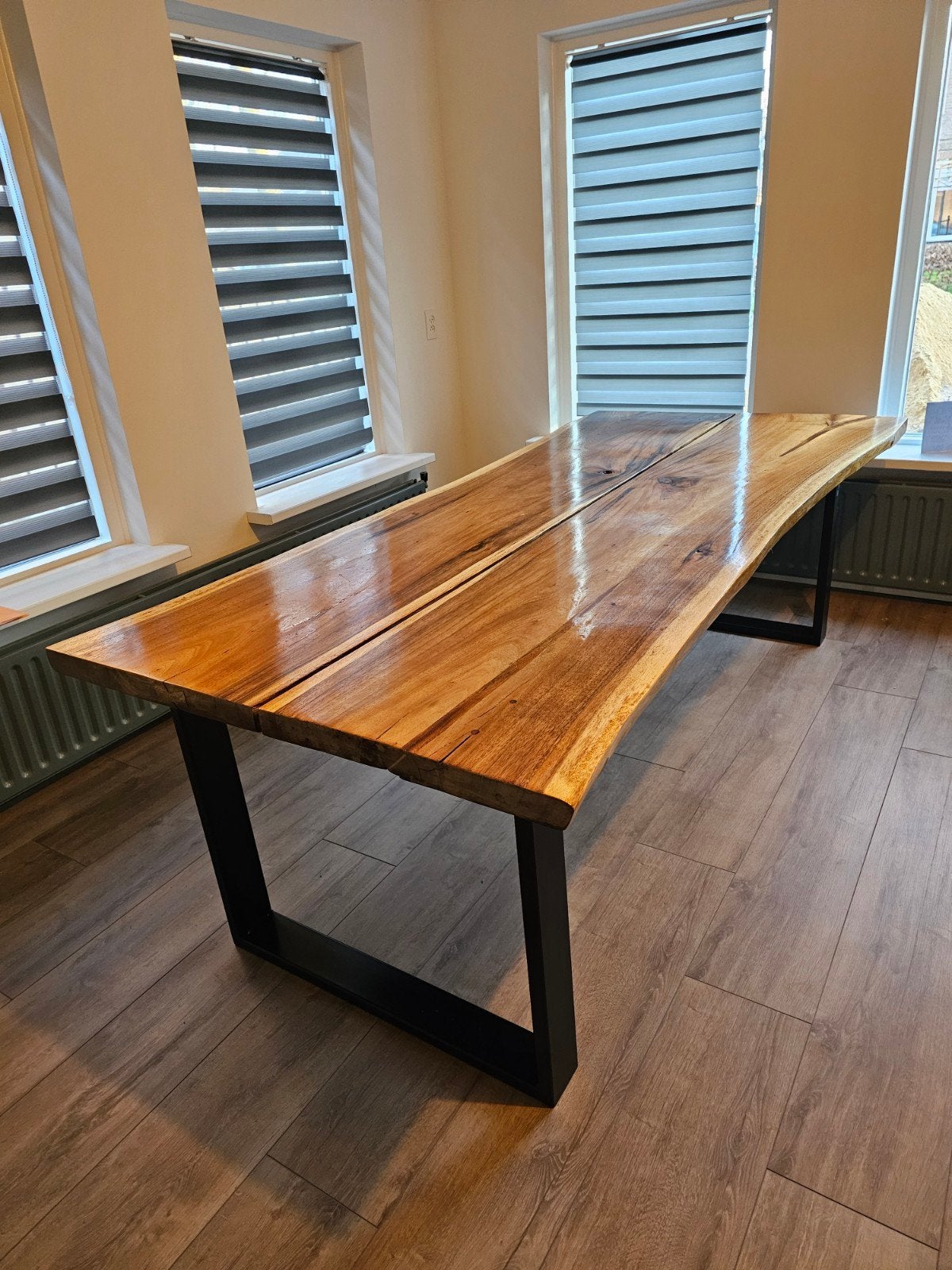 Boomstam eettafel massief eikenhout, Enlèvement, Chêne