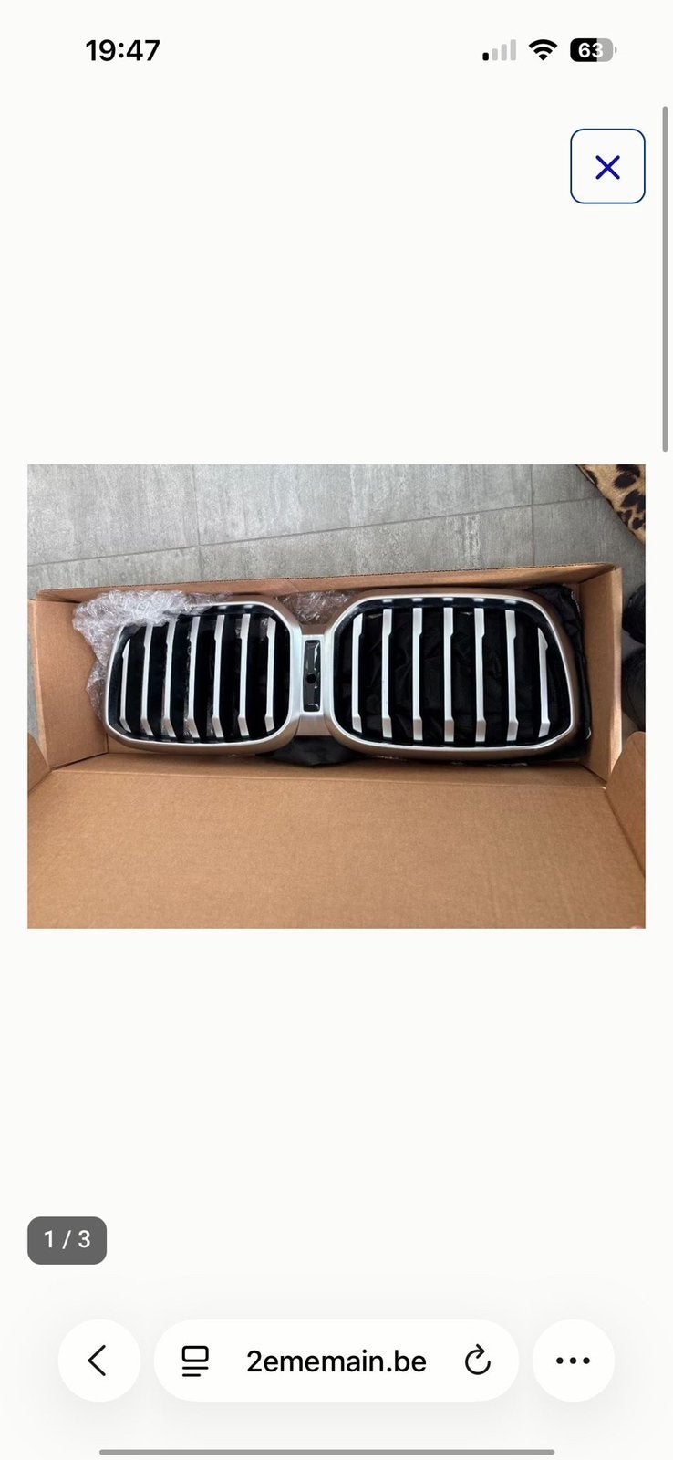 Grille pare choc BMW X3 ou X4, Autos : Pièces & Accessoires, Neuf, Pare-chocs, Enlèvement, BMW