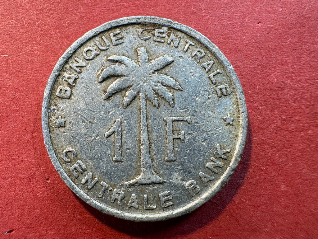 Congo Belge, Ruanda-Urundi - 1 Franc 1958 (#281#), Enlèvement ou Envoi, Autres pays, Monnaie en vrac
