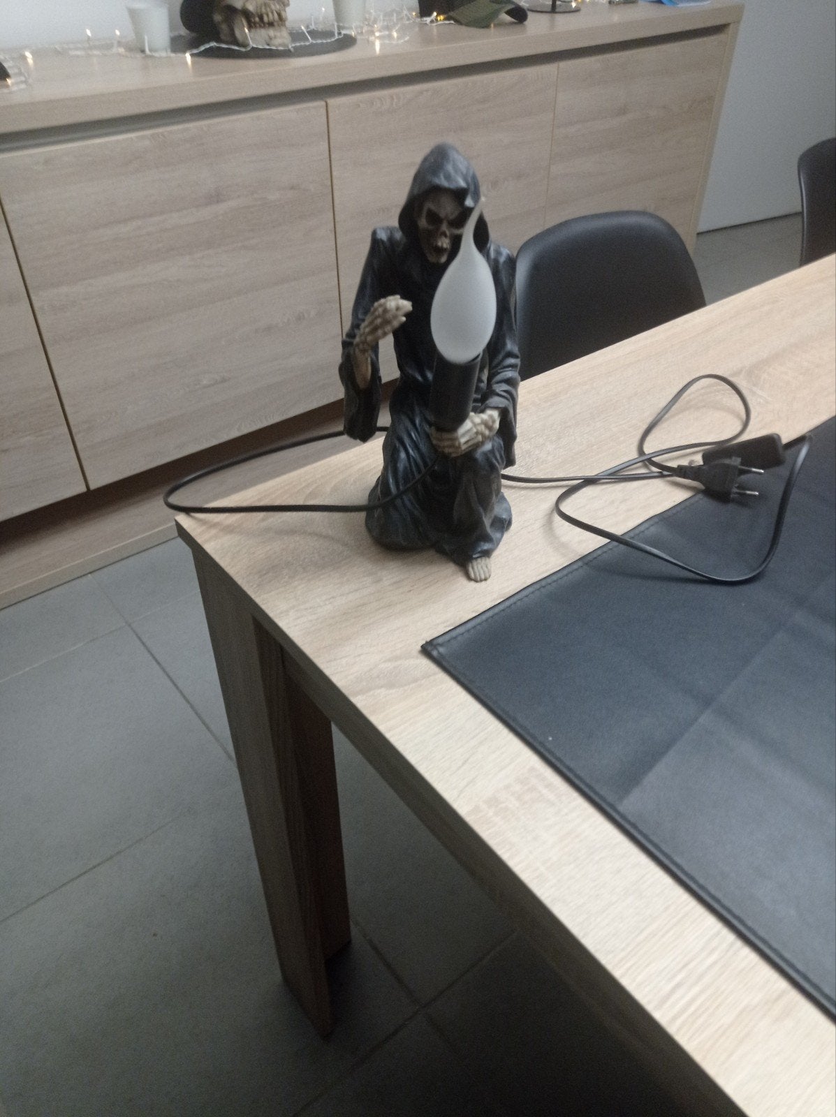 grim Reaper lampje, Huis en Inrichting, Ophalen, Zo goed als nieuw, Overige typen