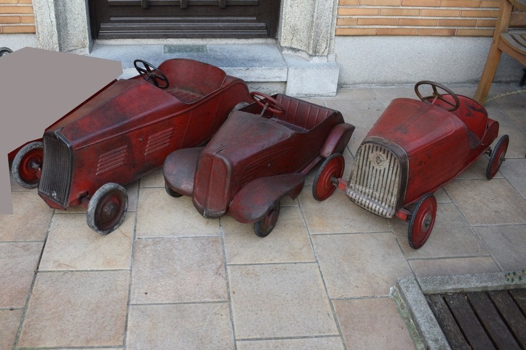 3 voiture a pédales 1930 jouet ancien, Enlèvement
