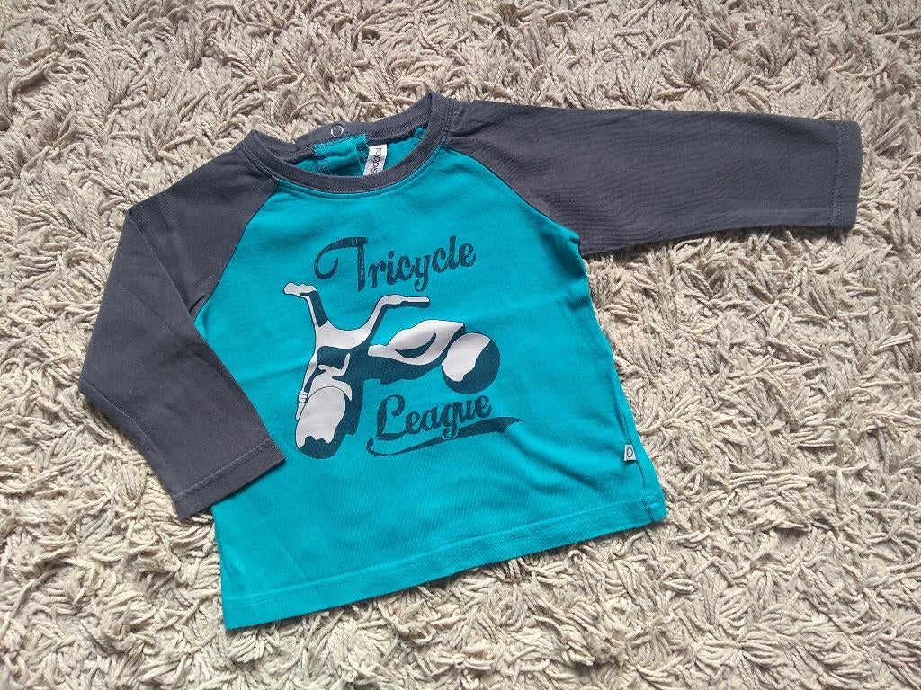 ★ M80 - Longsleeve noppies, Garçon, Enlèvement ou Envoi, Utilisé, Chemisette ou Manches longues