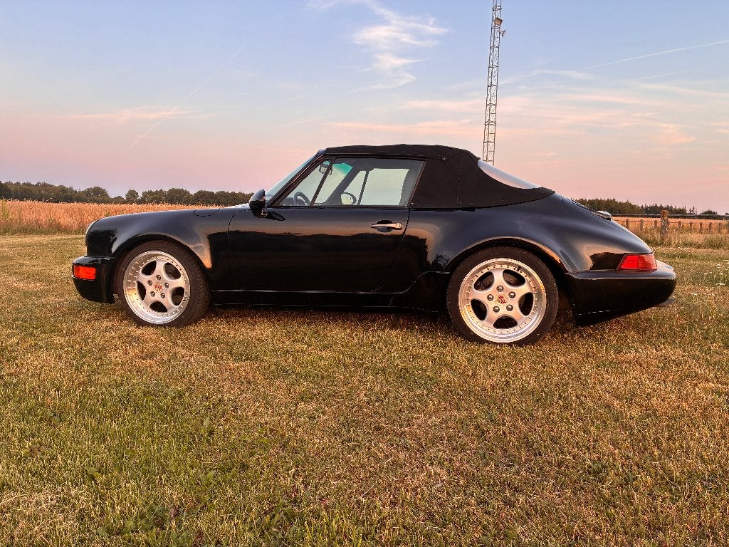 Porsche 911 Carrera 3.2 Cabriolet (1987)G50 Stalen WTL-Look, Auto's, Porsche, Achterwielaandrijving, Cabriolet, Zwart, Leder