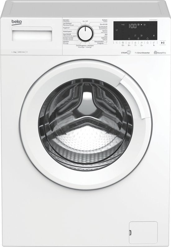 Machine à laver Beko WTV9716XWWST — 9 kg, Electroménager, 85 à 90 cm, 1600 tours ou plus, Comme neuf, Chargeur frontal