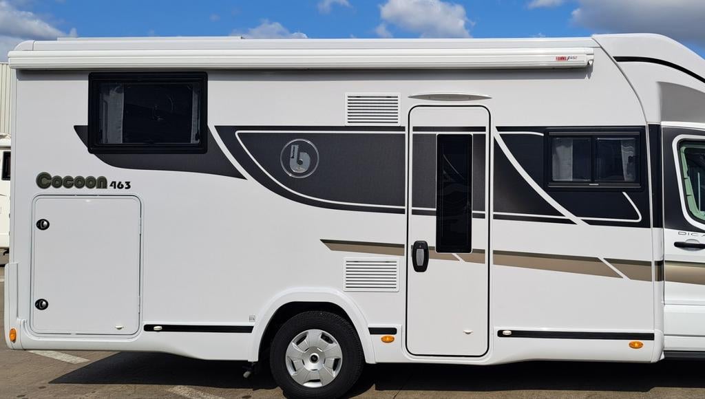 Fiamma luifel F45S Royal Grey voor opmaak of onderdelen, Caravans en Kamperen, Ophalen, Gebruikt, Fiamma
