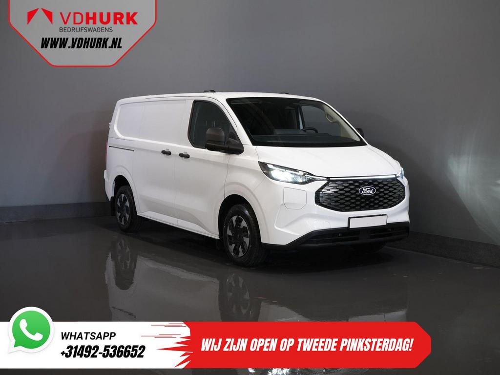 Ford E-Transit Custom Trend 65 kWh 330 km WLTP Garantie t/m, Auto's, Bestelwagens en Lichte vracht, Automaat, Wit, Ford, Te koop