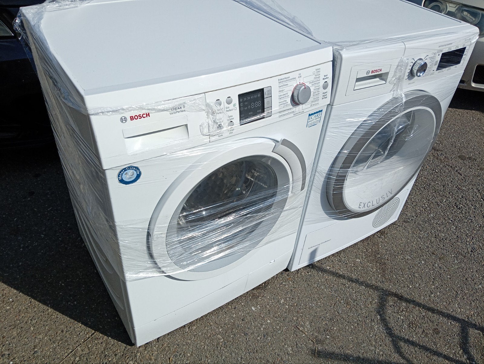 set wasmachine droogkast Bosch a+++ 9kg 1600 380euro !, Ophalen of Verzenden, Kort programma