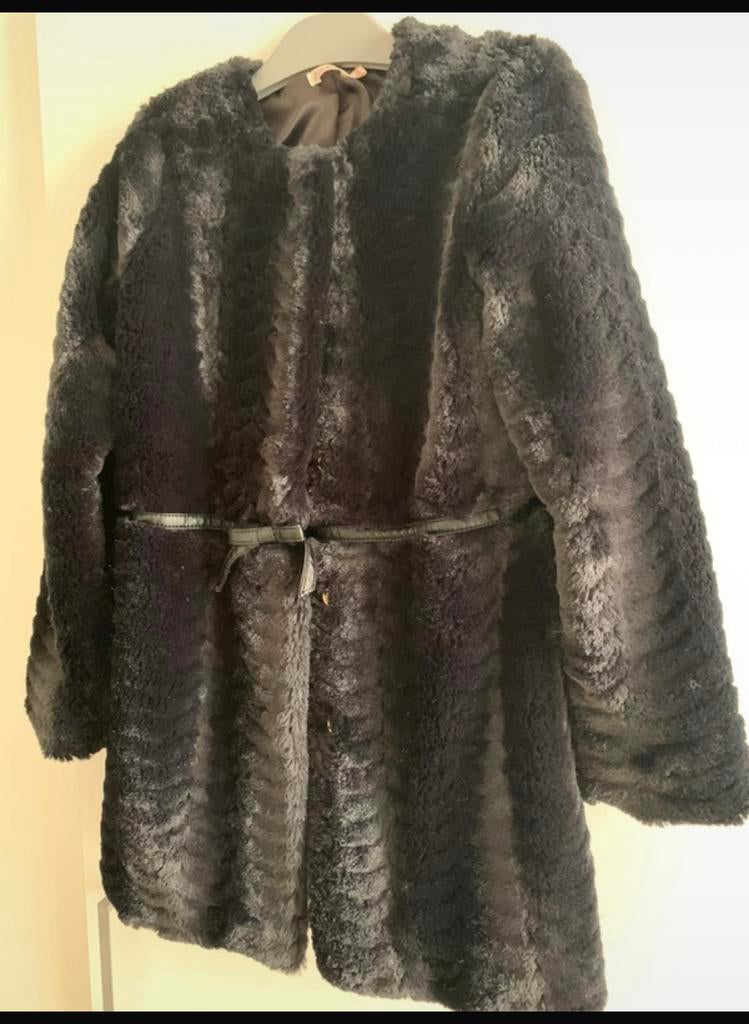 Mooie kunst pels jas T.8 35€, Ophalen of Verzenden, Zo goed als nieuw, Jas