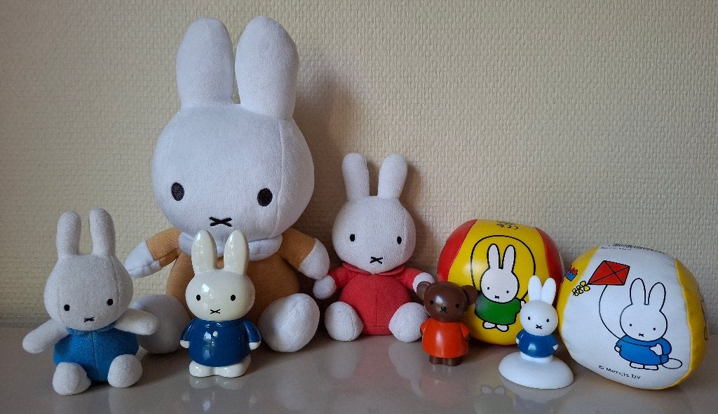 8 Poppen en knuffels 'NIJNTJE', Beer, Blauw, Nijntje, Ophalen of Verzenden