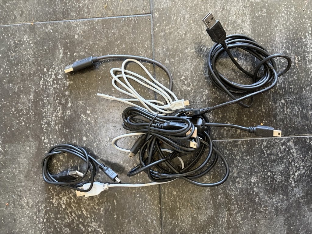 Partij mini-USB kabels (10 stuks), Ophalen of Verzenden, Gebruikt