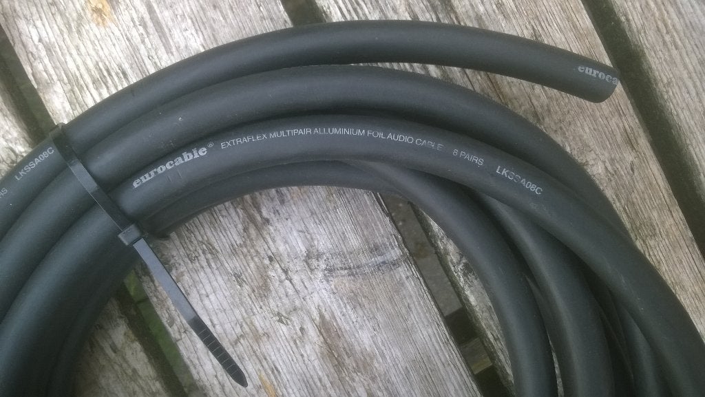 Multi-kabel 5,5 meter Eurocable 8 paren, Muziek en Instrumenten, Ophalen of Verzenden, Nieuw, Apparatuur