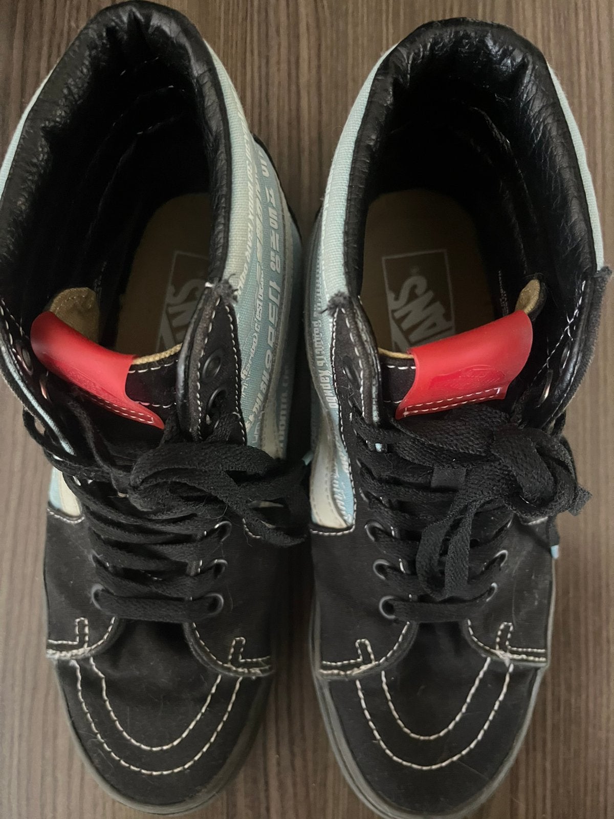 Vans baskets hautes. 38,5, Enlèvement ou Envoi, Porté, Baskets, Noir