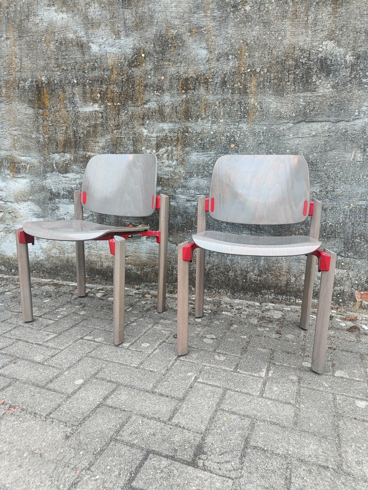 Thonet vintage set van 2 stoelen, Antiek en Kunst, Ophalen