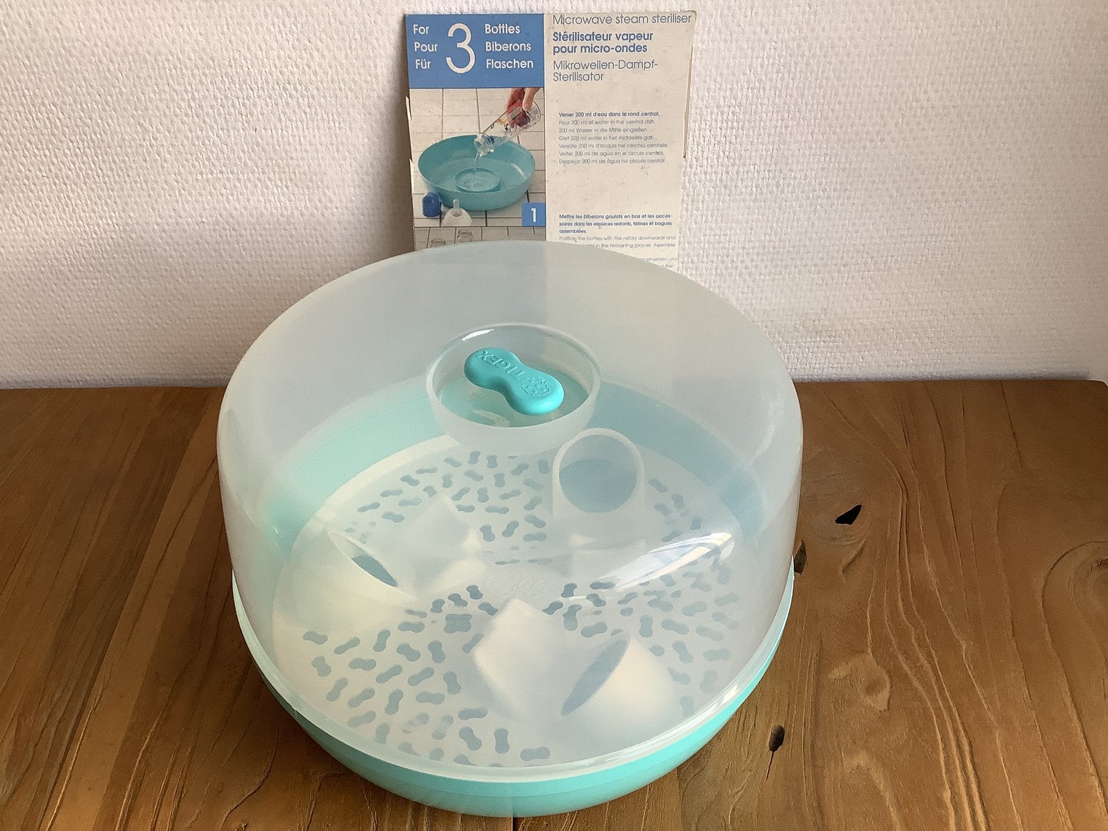 Zuigflessen sterilisator geschikt voor microgolfoven, Kinderen en Baby's, Ophalen, Zo goed als nieuw, Sterilisator