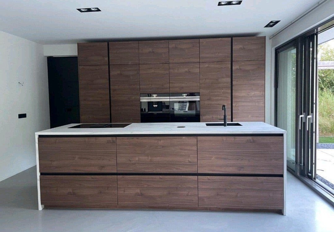 cuisine moderne de qualité Nolte à vendre, Enlèvement, Brun, Avec îlot