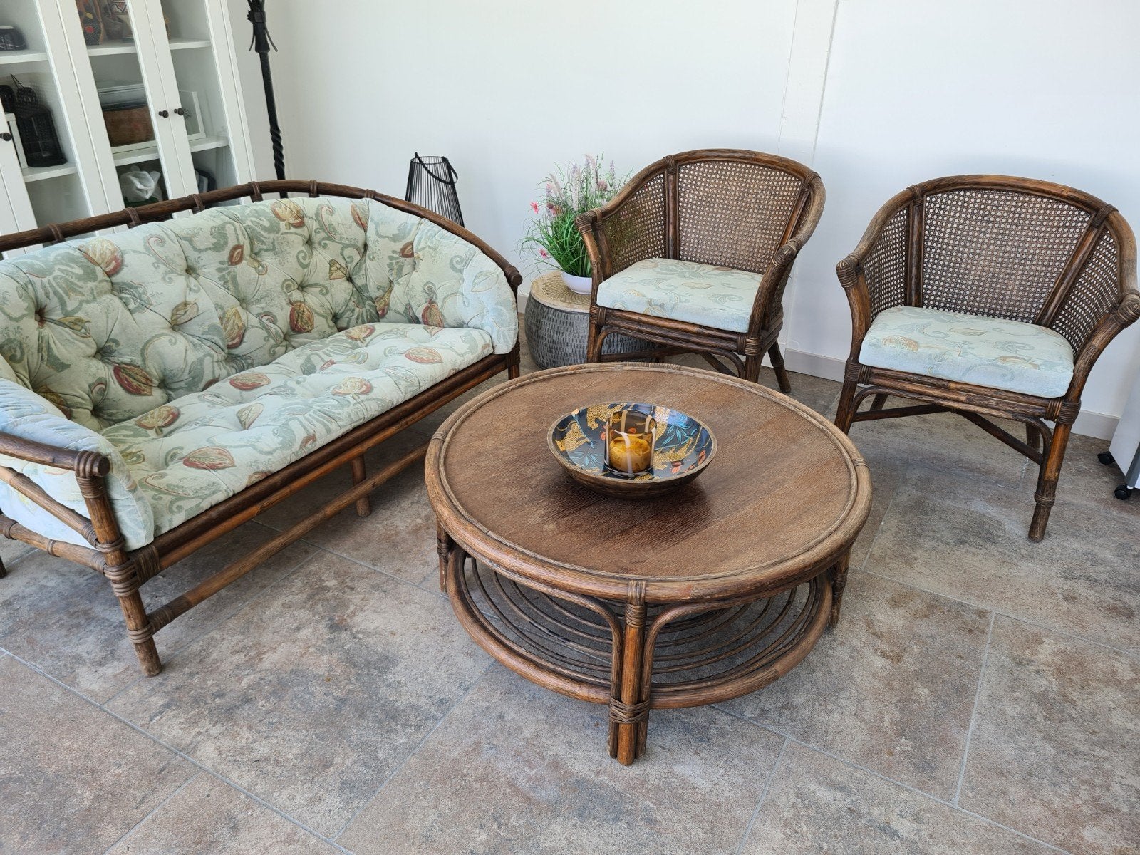 Bamboo salon voor overkapping of veranda, Ophalen