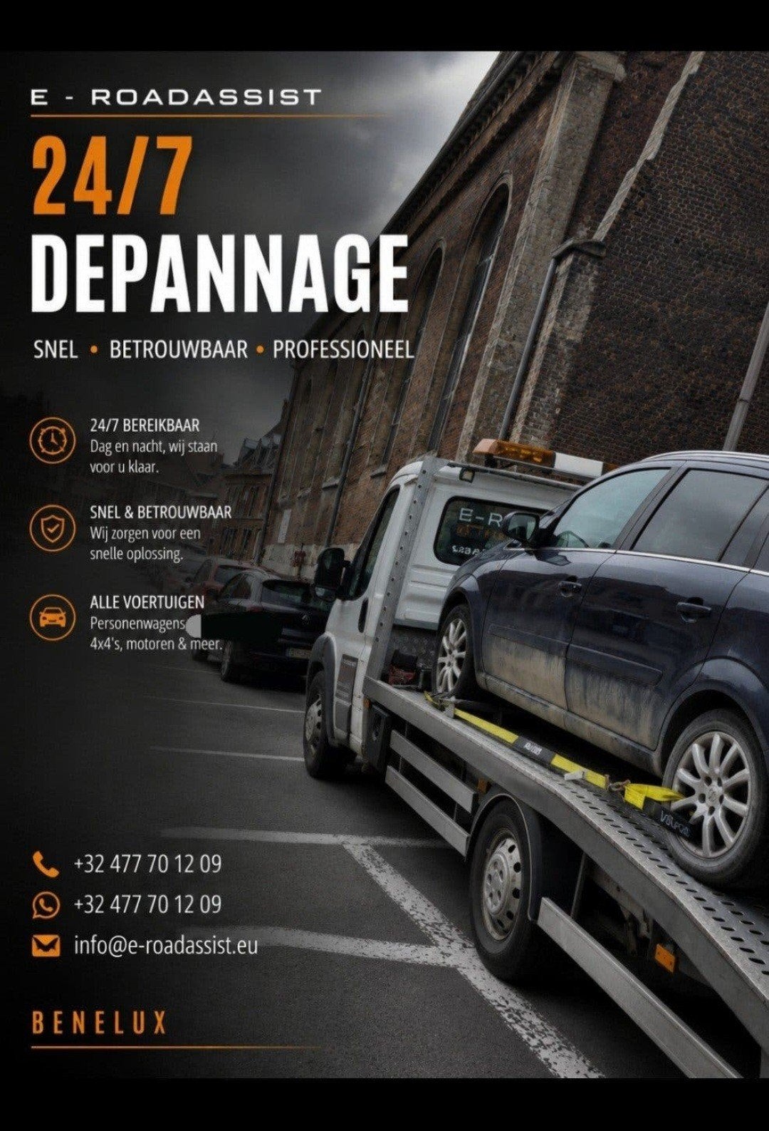 TAKELDIENST & AUTOTRANSPORT - 24/7