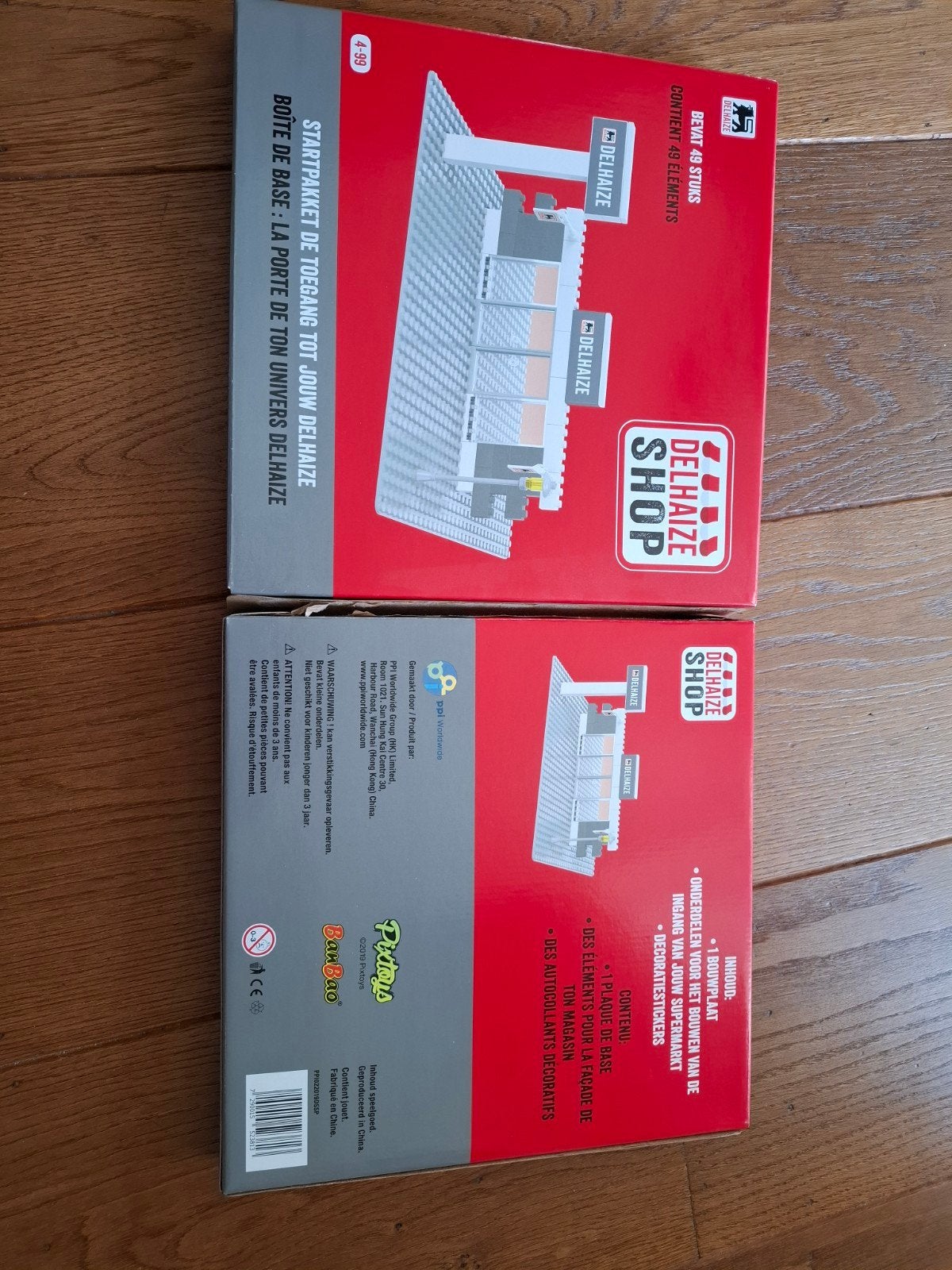 Lego delhaize shop: 2x basispakket met 1 uitbreidingspakket, Ophalen of Verzenden, Lego