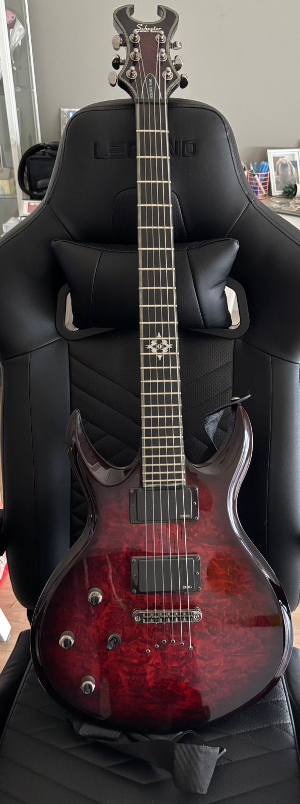 Shecter Devil Costum linkshandig elektrische gitaar, Musique & Instruments, Instruments à corde | Guitares | Électriques, Enlèvement
