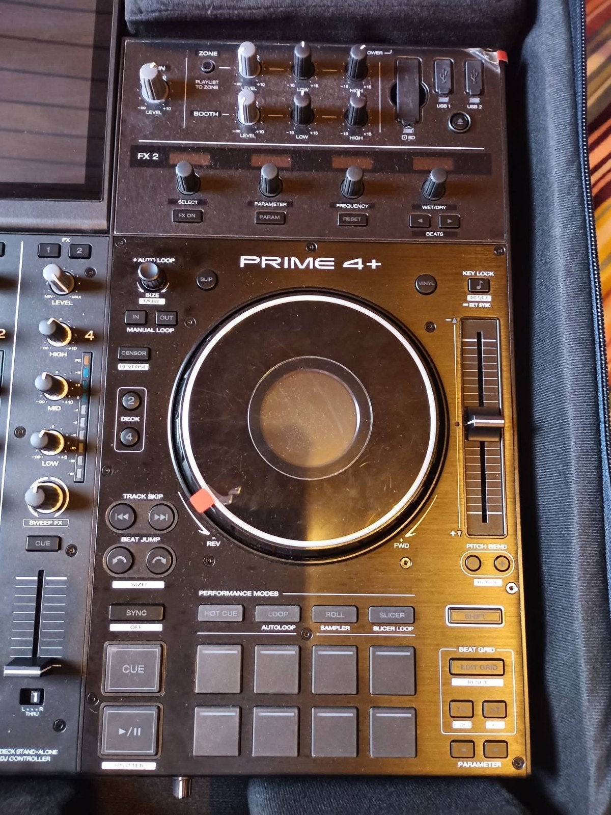 Pack Denon DJ Prime 4+ (Excellent état) + Sac + Decksaver, Enlèvement, Denon