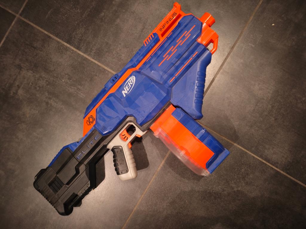 Nerf elite infinus, Enlèvement, Utilisé
