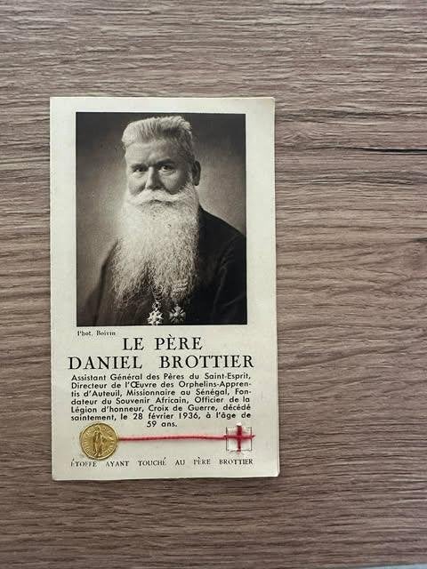 le père Daniel Brottier 1938, Ophalen of Verzenden, Bidprentje