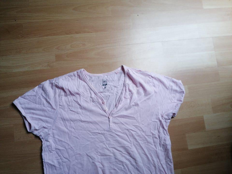 T-shirt roze merk smog / slim fit - maat m, Vêtements | Hommes, Enlèvement ou Envoi, Rose, Smog, Porté