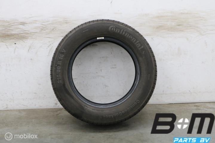 1 x 2156016 95V Continental EcoContact 5 met 4.5mm 215 60 16, Pneu(s), Utilisé