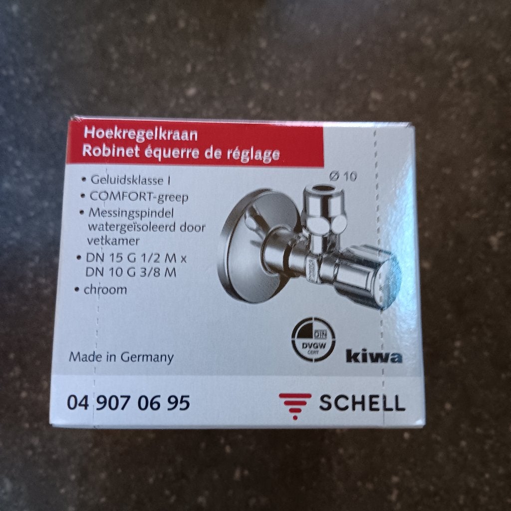 Schell kraantjes, Ophalen, Nieuw, Chroom, Kraan