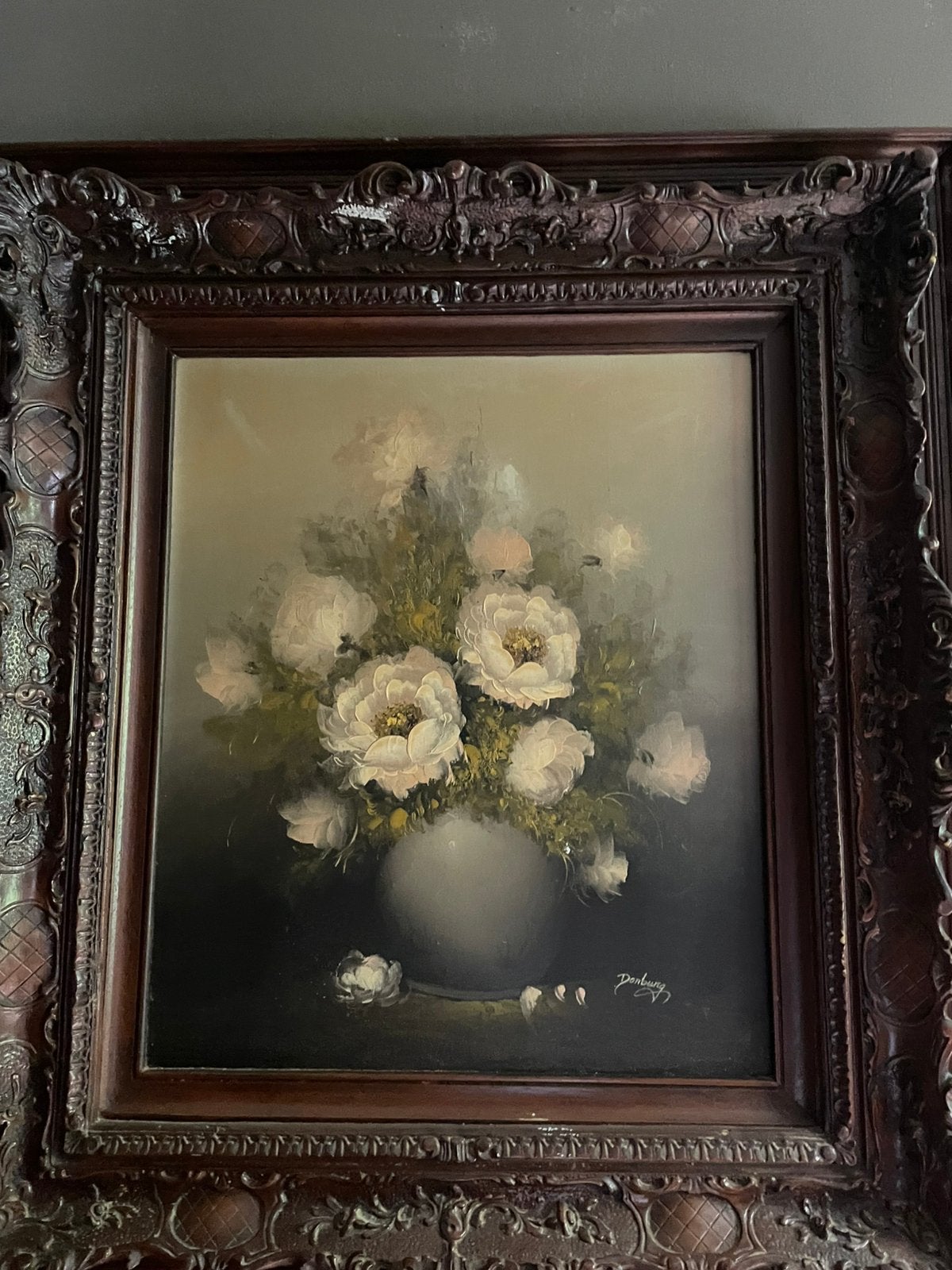 Schilderij, Antiquités & Art, Art | Peinture | Classique, Enlèvement, Classique, Cadre spécial, Fleurs