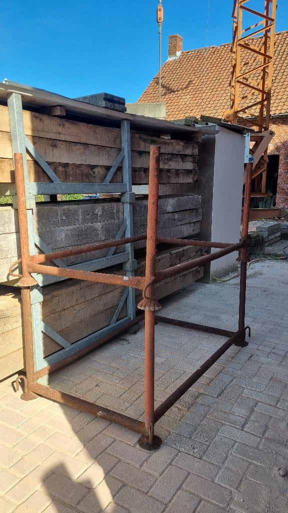 Schoorbakken stapelrekjes euroformaat 150 x 90 cm, Ophalen, Gebruikt, Overige typen, Minder dan 2 meter