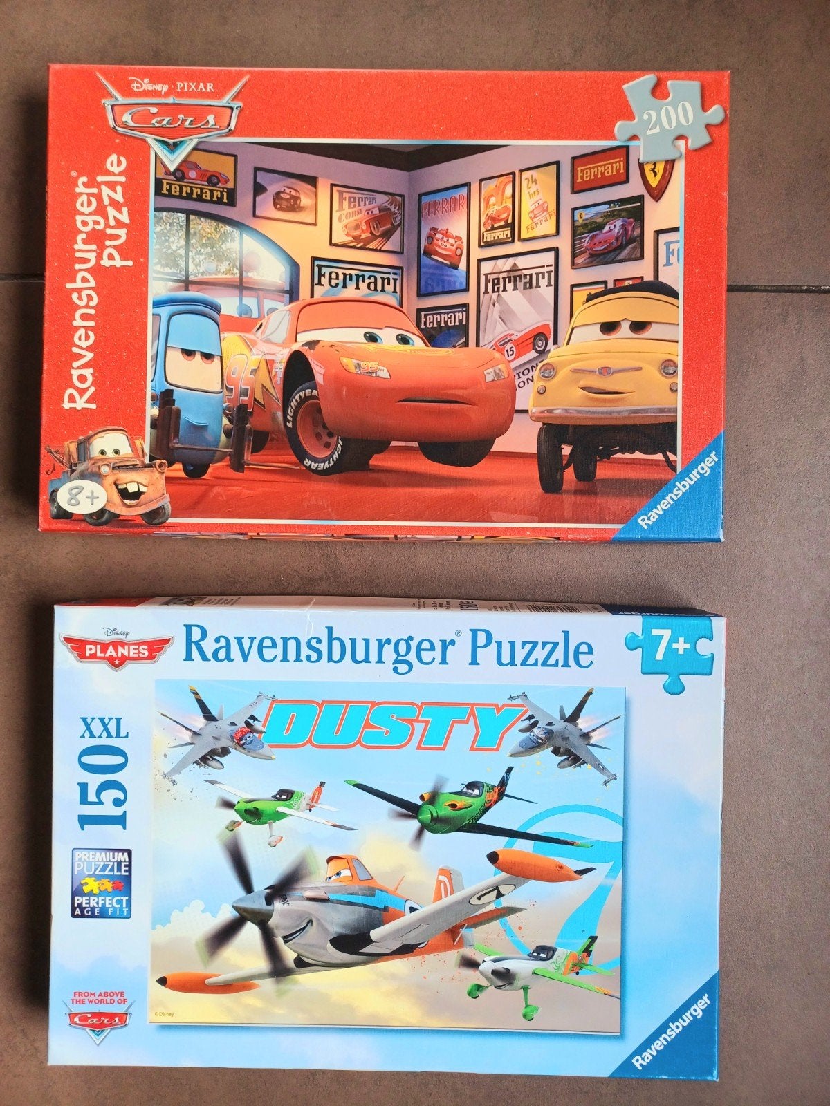Puzzel Cars 200 stukken en Planes Dusty XXL 150 stukken v, Ophalen, Zo goed als nieuw