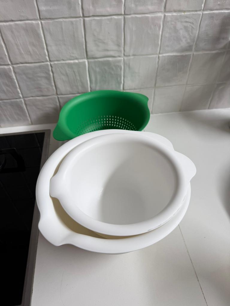 Potten + vergiet, Huis en Inrichting, Keuken | Tupperware, Ophalen, Zo goed als nieuw