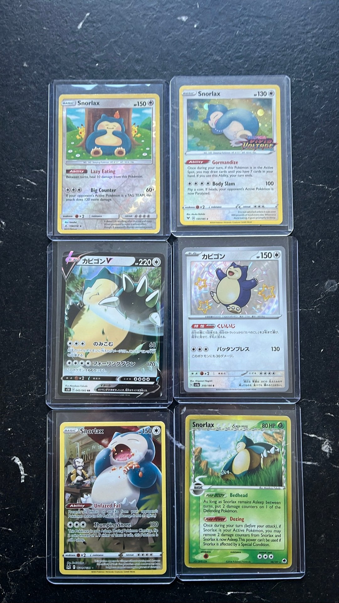 Snorlax pokemonkaarten, Ophalen, Zo goed als nieuw
