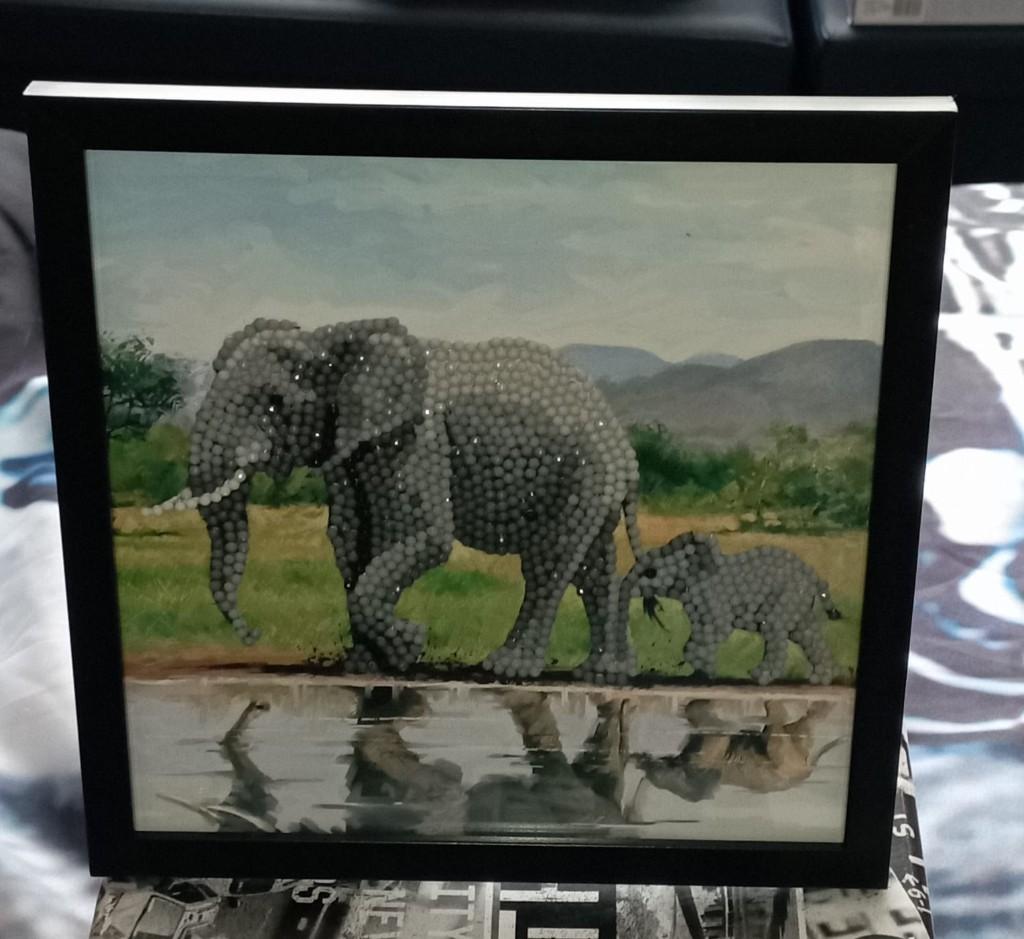 diamond painting olifant in kader nieuw, Verzamelen, Ophalen, Nieuw, Overige typen