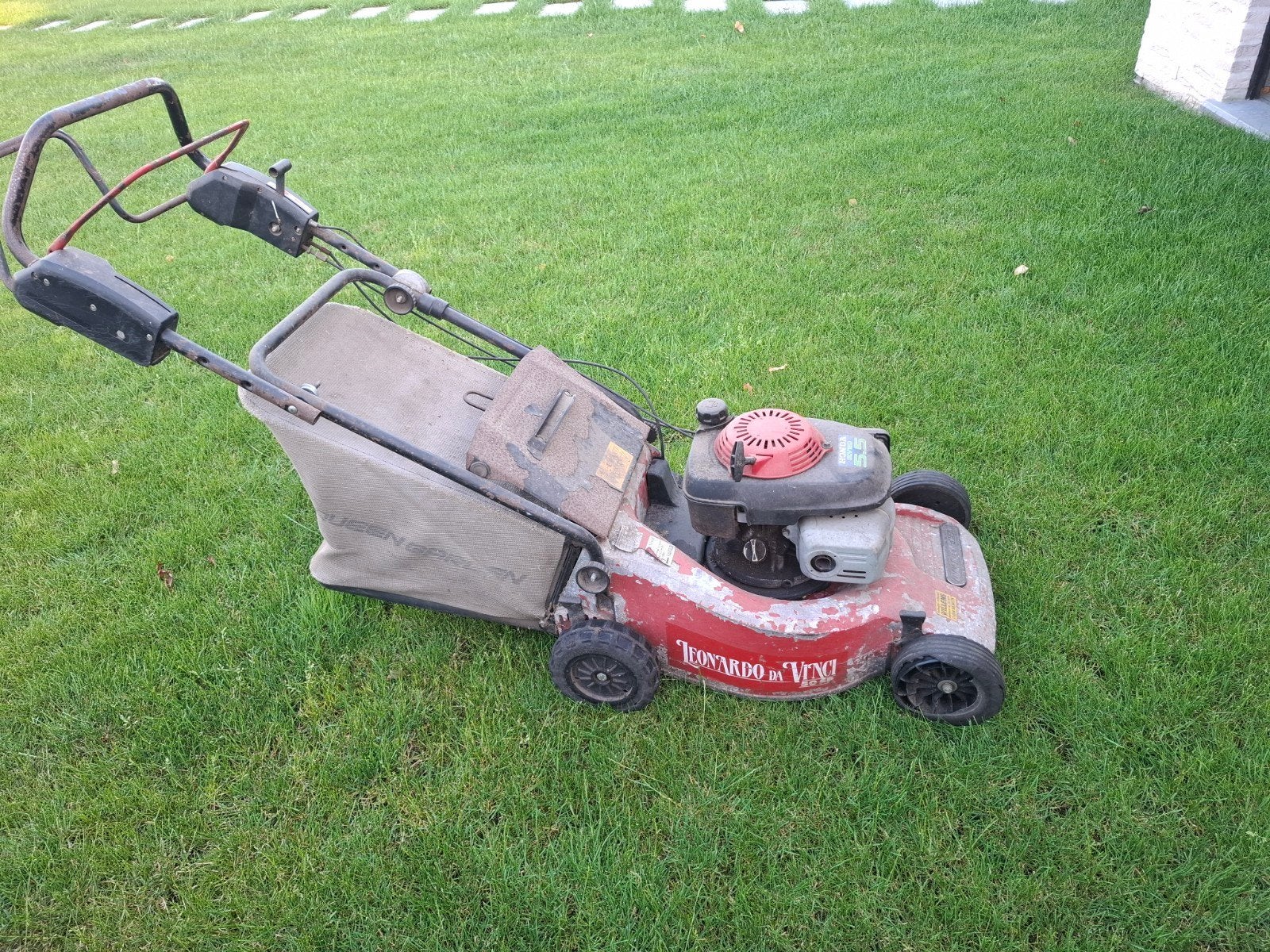 Grasmaaier honda 5.5 pk, Tuin en Terras, Grasmaaiers, Ophalen, Gebruikt, Benzine-grasmaaier, Honda
