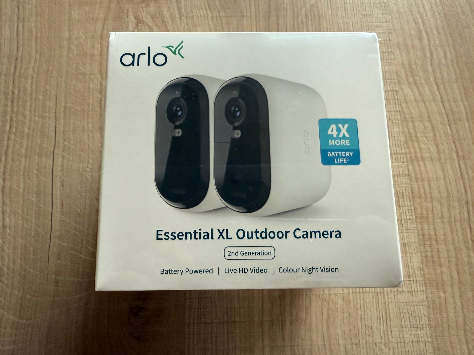 Arlo Essential HD XL Draadloze Beveiligingscamera (Duo Pack), Enlèvement ou Envoi, Neuf, Caméra