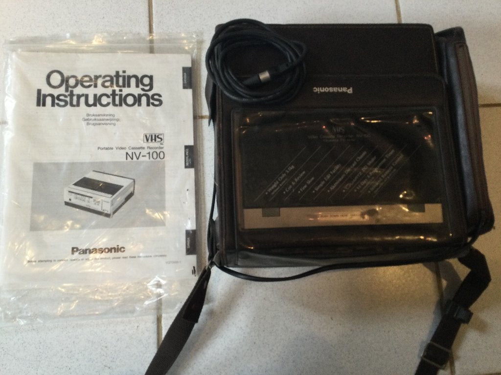 Lecteur VHS vintage portable Panasonic, TV, Hi-fi & Vidéo, Lecteurs vidéo, Enlèvement, Utilisé, Lecteur ou enregistreur VHS