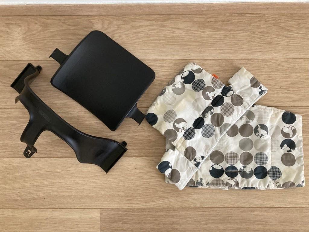 Tripp Trapp babyset + kussen - Stokke, Kinderen en Baby's, Kinderstoelen, Ophalen, Gebruikt, Meegroeistoel, Stoelverkleiner