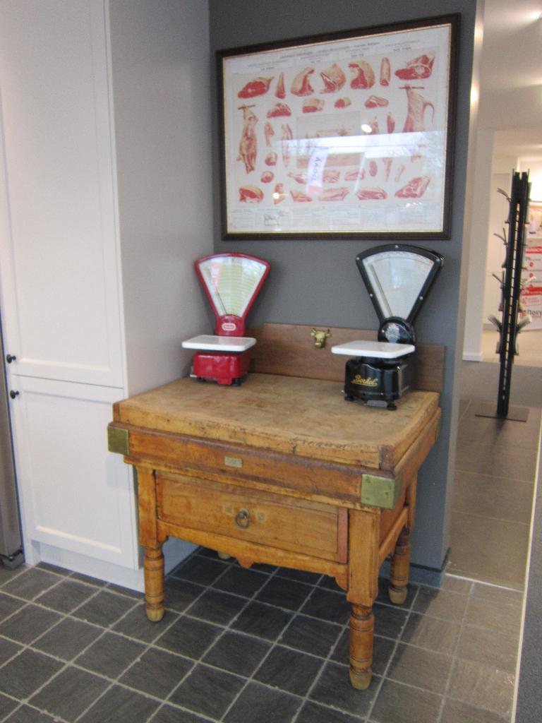 kapblok , hakblok , billot, Antiek en Kunst, Antiek | Keukengerei, Ophalen