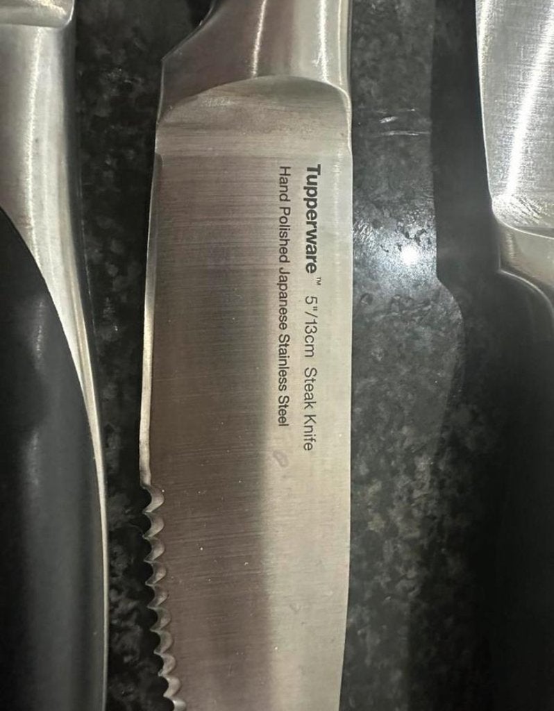 Tupperware Chefseries Pro Messenset - Steakmessen, Huis en Inrichting, Ophalen, Zo goed als nieuw, Bestekset, Messenset
