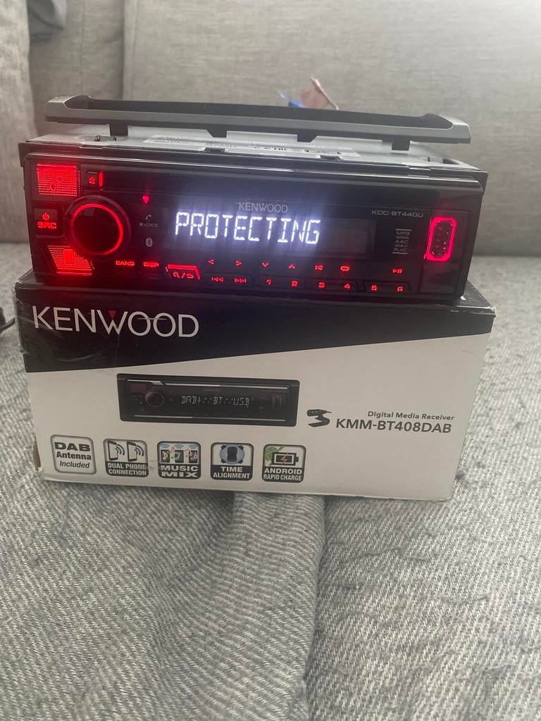 Autoradio KENWOOD CD BT DAB USB AUX, Ophalen of Verzenden, Nieuw