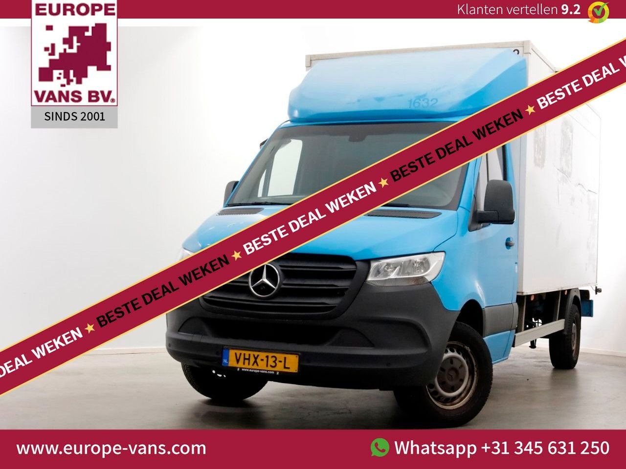 Mercedes-Benz Sprinter 311 CDI 115pk E6 RWD Bakwagen met ach, Auto's, Bestelwagens en Lichte vracht, Parkeercamera, Blauw, Mercedes-Benz