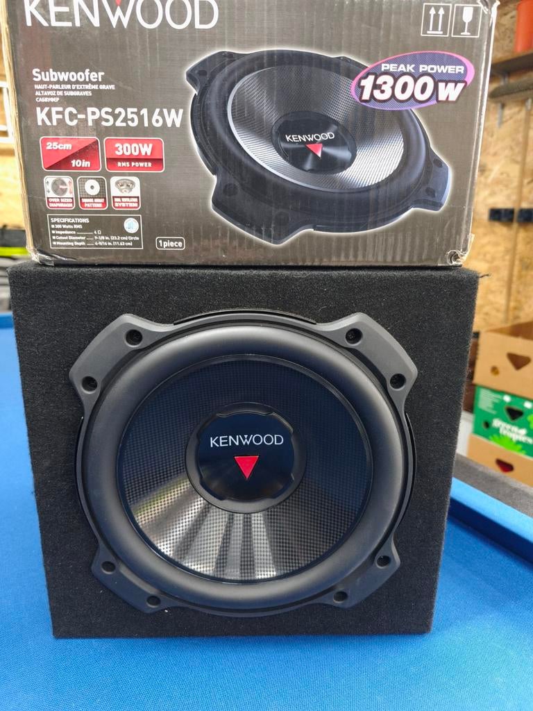 Nieuwe Subwoofer Kenwood 25cm, Auto diversen, Autospeakers, Ophalen