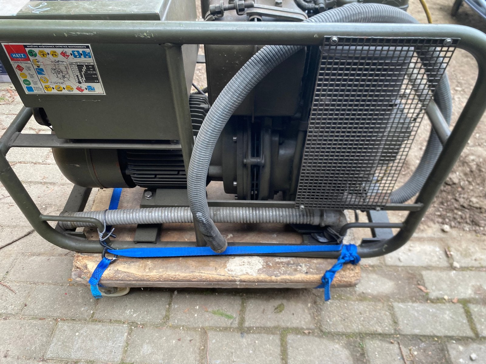 Generator Hatz Diesel 3kva, Doe-het-zelf en Bouw, Aggregaten, Ophalen, Zo goed als nieuw, Minder dan 5 kVA, Elektrisch startend