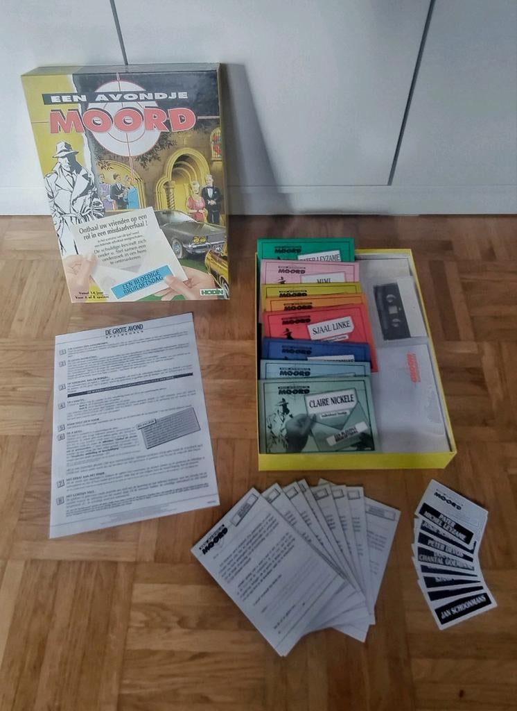 Moordspel - gezelschapsspel 6-8 personen, Vijf spelers of meer, Ophalen of Verzenden, Zo goed als nieuw, Hodin