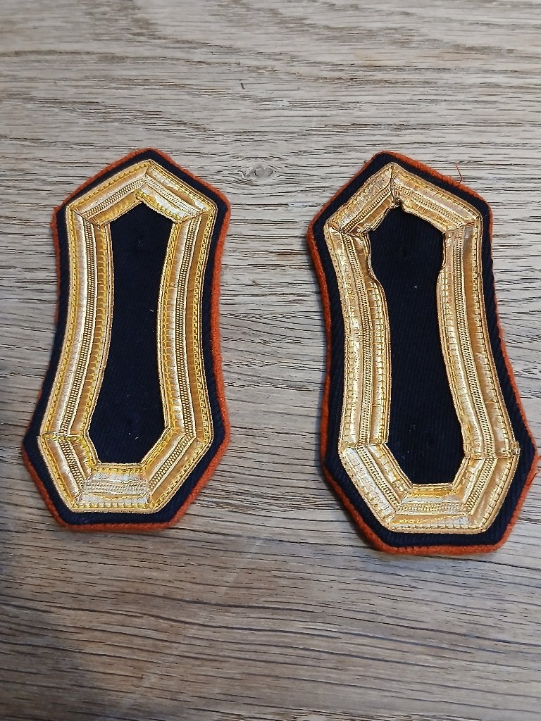 Paire grade gala gendarmerie, Verzamelen, Ophalen of Verzenden, Rijkswacht, Embleem of Badge