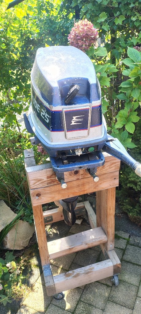 Evinrude 25 pk, Sports nautiques & Bateaux, Enlèvement, Utilisé, Moteur hors-bord, Essence