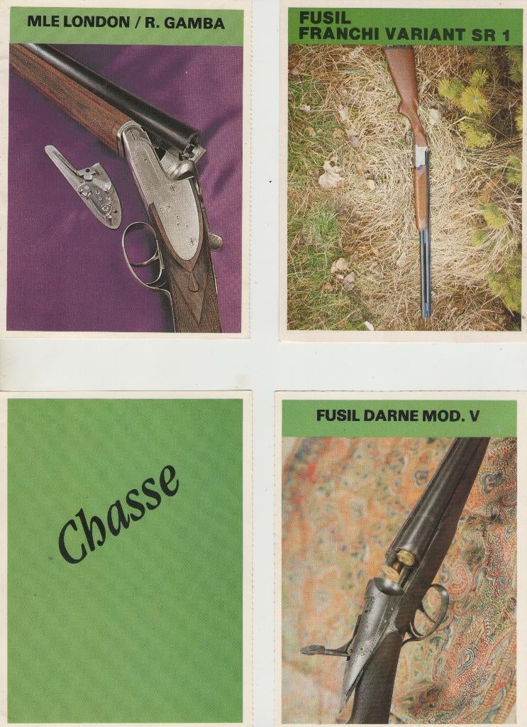 8 fiches de fusils de chasse, Enlèvement ou Envoi, Neuf