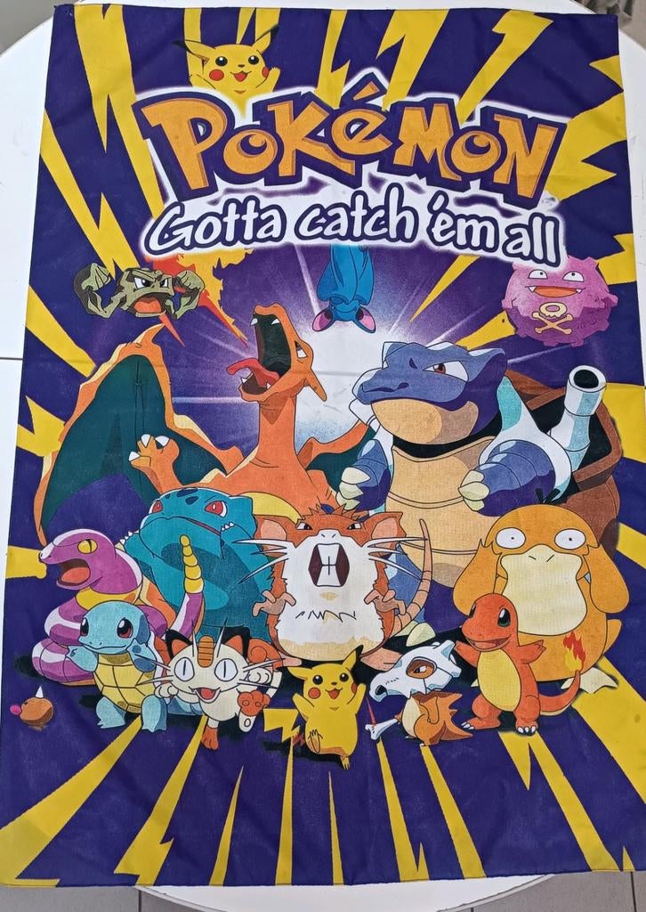 Vintage Pokémon-vlag „Gotta Catch 'Em All” - 1e generatie